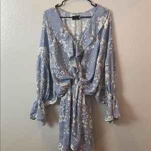 Vici blue floral dress